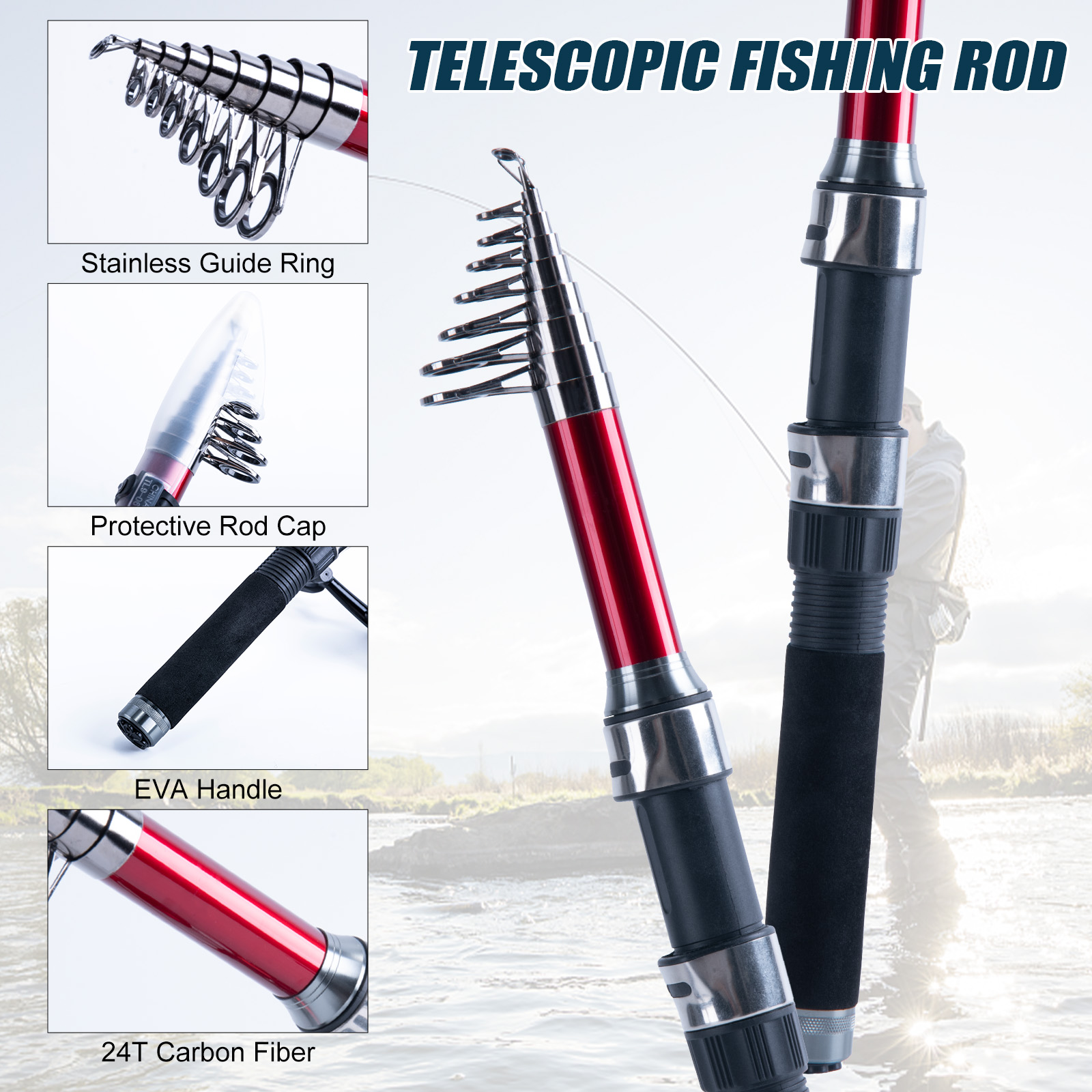 Goture Set Canna da Pesca Tele - Fishing Line Spooler recensione e prezzo