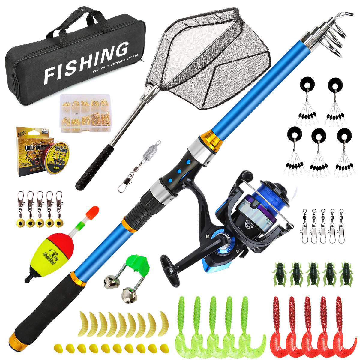 Set di canne da pesca telescop - Fishing Line Spooler recensione e prezzo